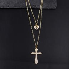 Elegant 18K Yellow Gold plated Simulated Diamond Set