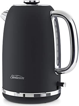 SUNBEAM Alinea Electric Kettle , 1.7L, 2.4kW Fast Boil, Black , KE2700K.
