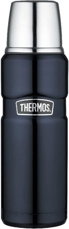 THERMOS Stainless King Vacuum Insulated Flask, 470ml, Midnight Blue, SK2000