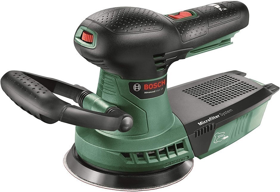 BOSCH Cordless Random Sander Advanced Orbit 18, Without Battery.