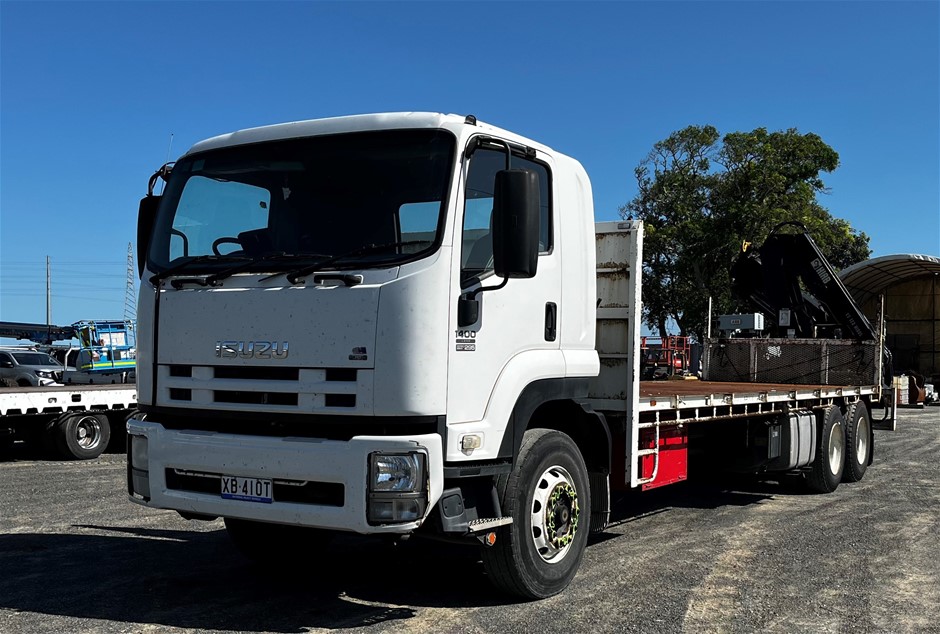 2008 Isuzu FVZ 1400 Long 6 x 4 Crane Truck