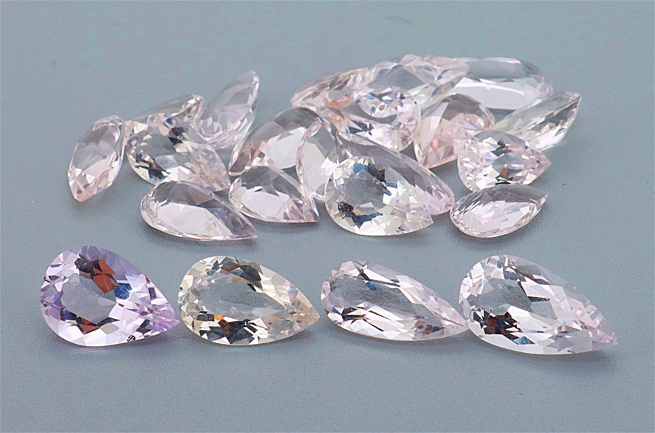25.52 Carats Parcel of Natural Kunzite Spodumenes