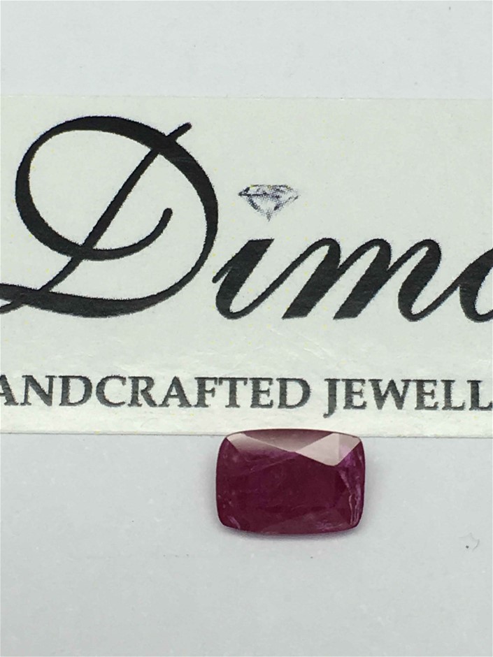 One Stone Burmese Ruby Cushion 1.40ct With AIG Certificate