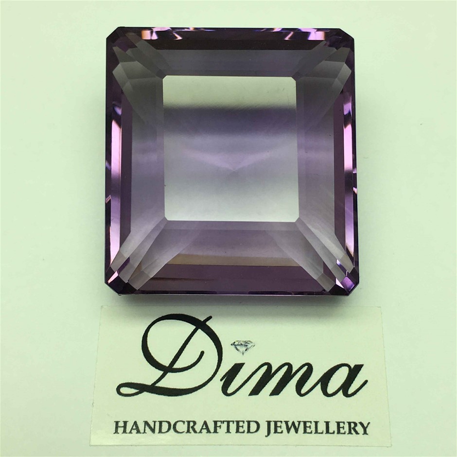 One Stone Amethyst Emerald Cut 237.80ct