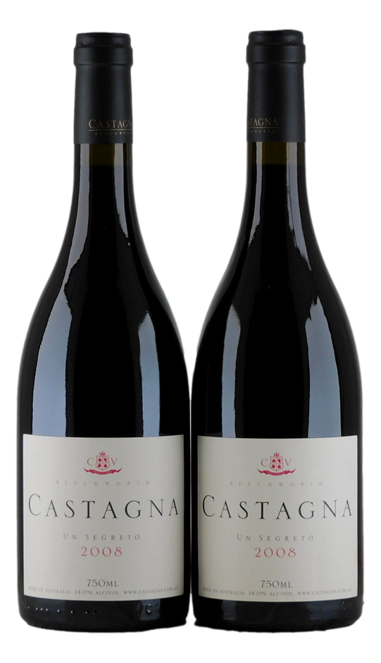 Castagna Un Segreto Sangiovese Shiraz 2008 (2x 750mL), Beechworth. 5* Prov.