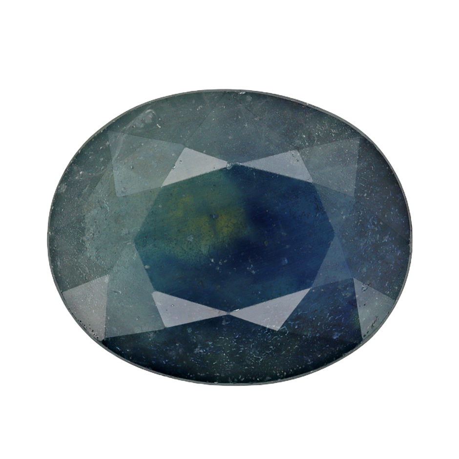 Natural Green-Blue Sapphires Gemstones Collection