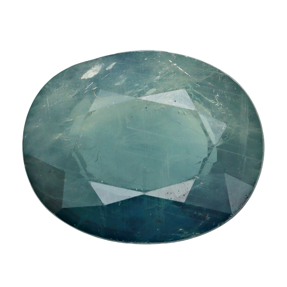 4.95 Carats Green Sapphire