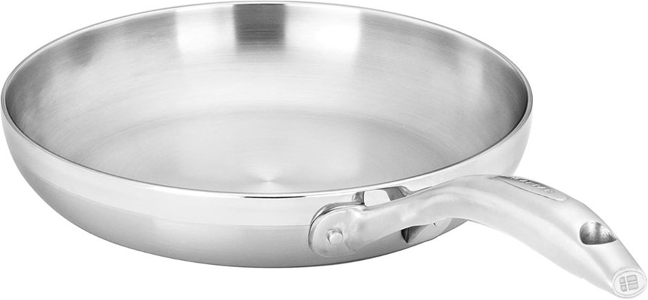 SCANPAN Clad 5 Stainless Steel Fry Pan, 26 cm Diameter.
