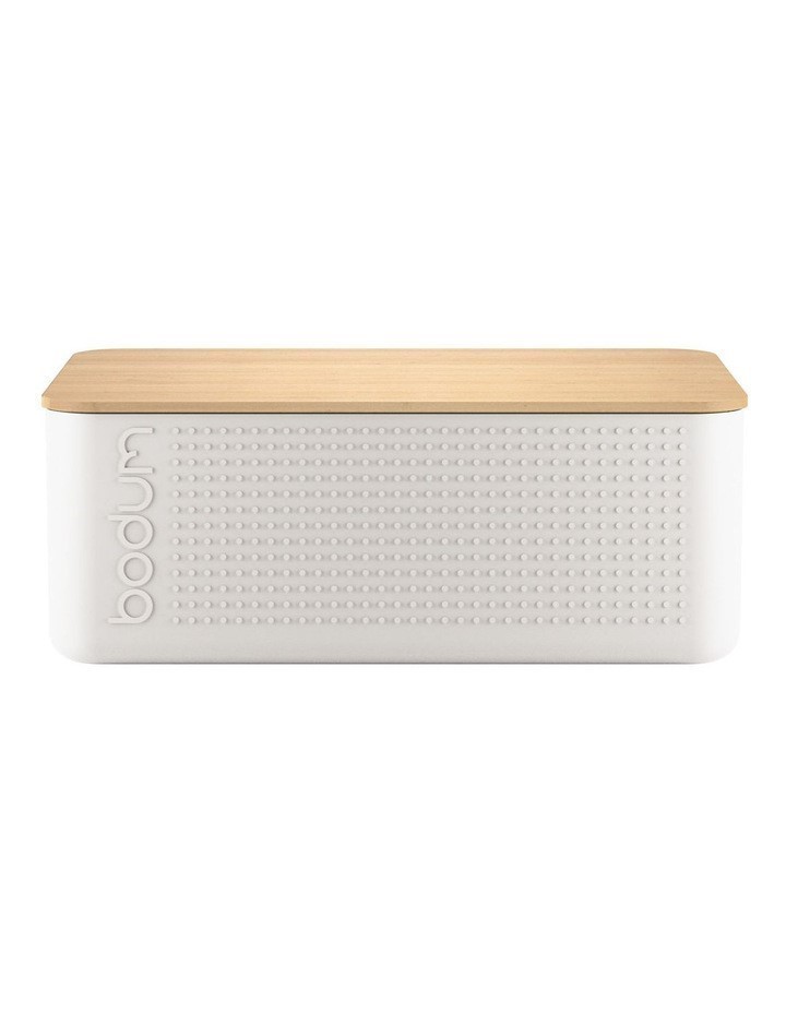 BODUM Bistro Bread Box, 19.4 x 29.4 x 10.7cm, Off White. NB: Not in origina