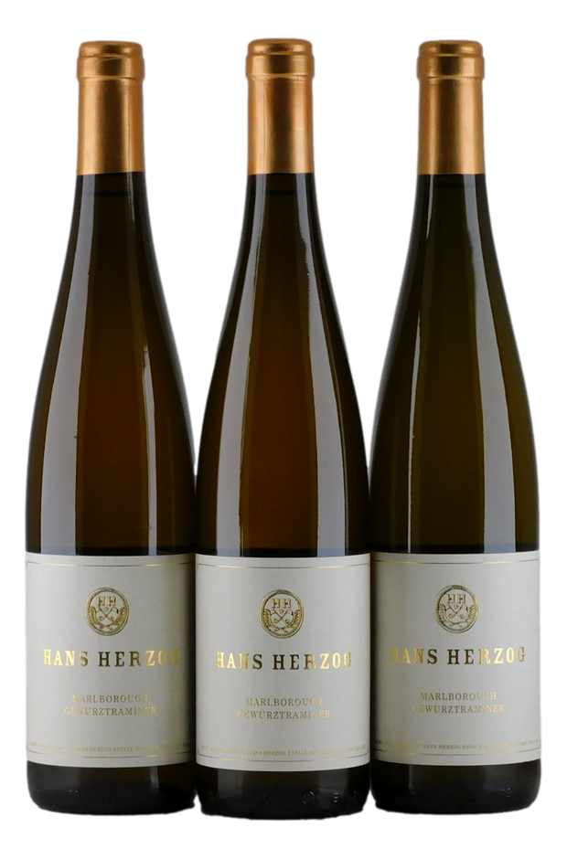 Hans Herzog Gewurztraminer 2010 (3x 750mL), NZ.  5* Prov.