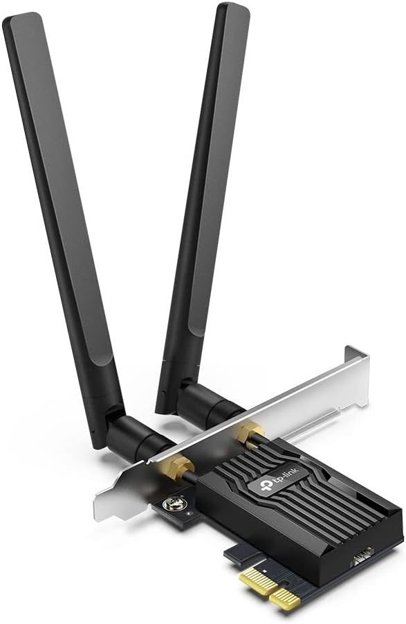TP-LINK AX3000 Wi-Fi 6 PCIe Adapter w/ Bluetooth 5.2, WPA3 (Archer TX55E).