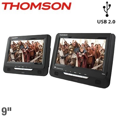 Thomson Dual Screen 9'' Portable DVD Pla