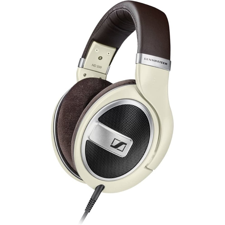 SENNHEISER HD 599 Headphones, 38mm Transducers, Ivory/Matte Finish.  Buyers