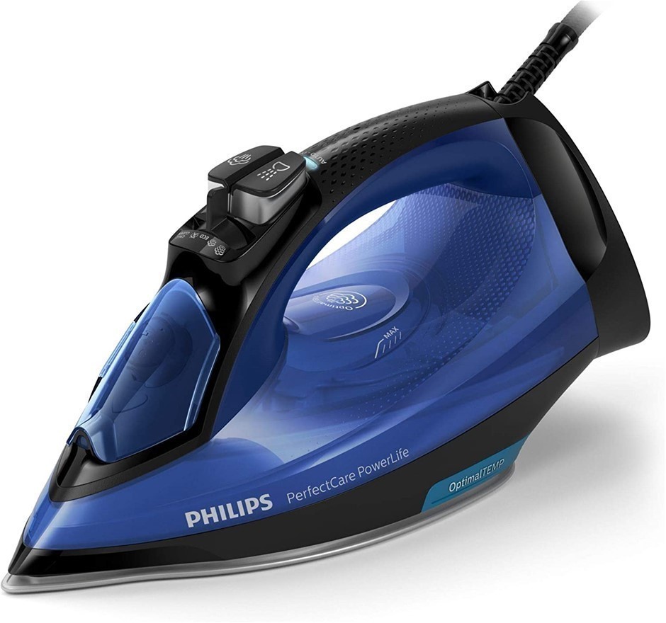 PHILLIPS PerfectCare Steam Iron, 2400W, 180g Steam Boost, Blue. NB: Minor U