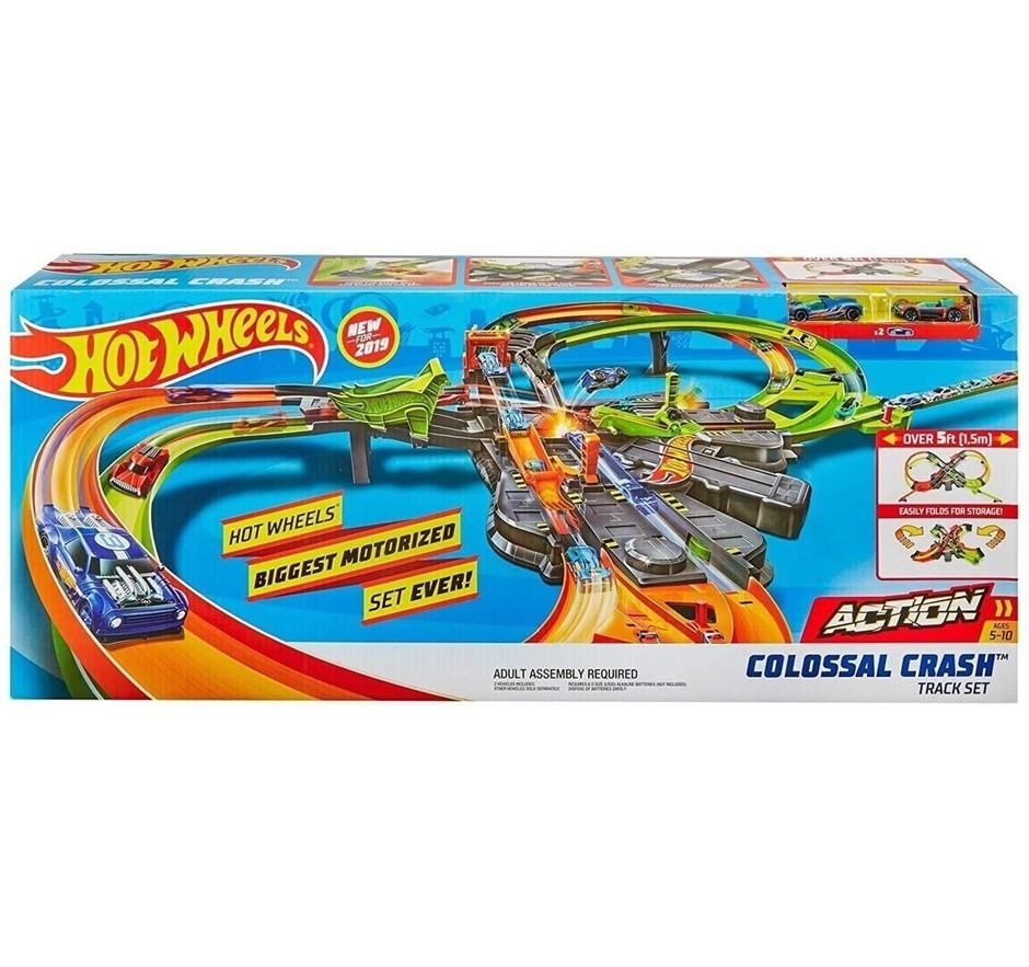 HOT WHEELS Colossal Crash Track Set. NB: Not in original packaging, minor p