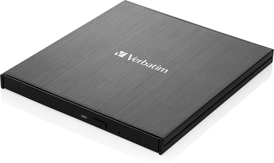 VERBATIM 43888 Ultra HD 4K External Slimline Blu-Ray Writer, USB Type C. B