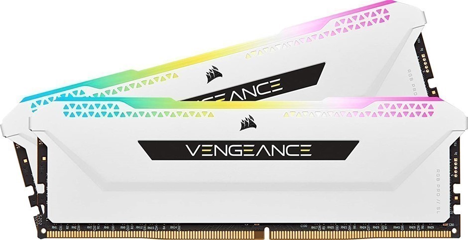 CORSAIR Vengeance RGB PRO SL 32GB (2x16GB) DDR4 3600Mhz C18 White Heatsprea
