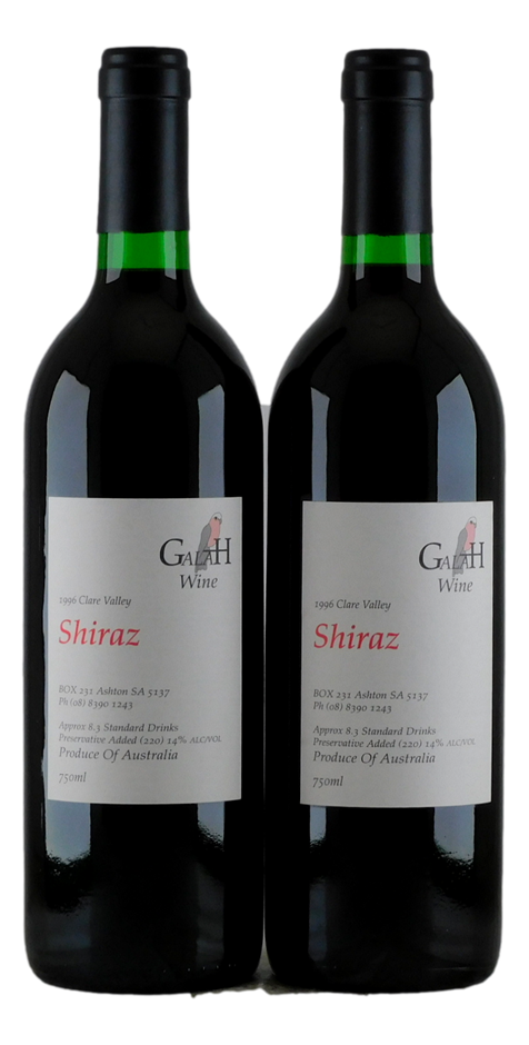 Galah Wine Shiraz 1996 (2x 750mL). Clare Valley 5* Prov.