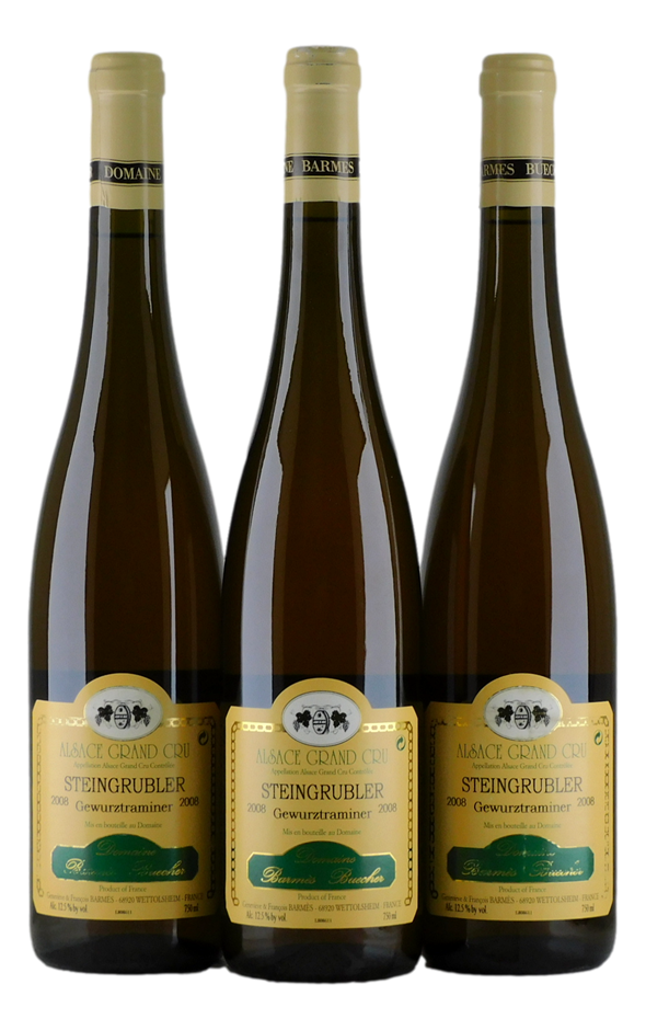 Barmes Buecher Steingruble GC Gewurzt 2008 (3x 750mL), Alsace. 5* Prov.