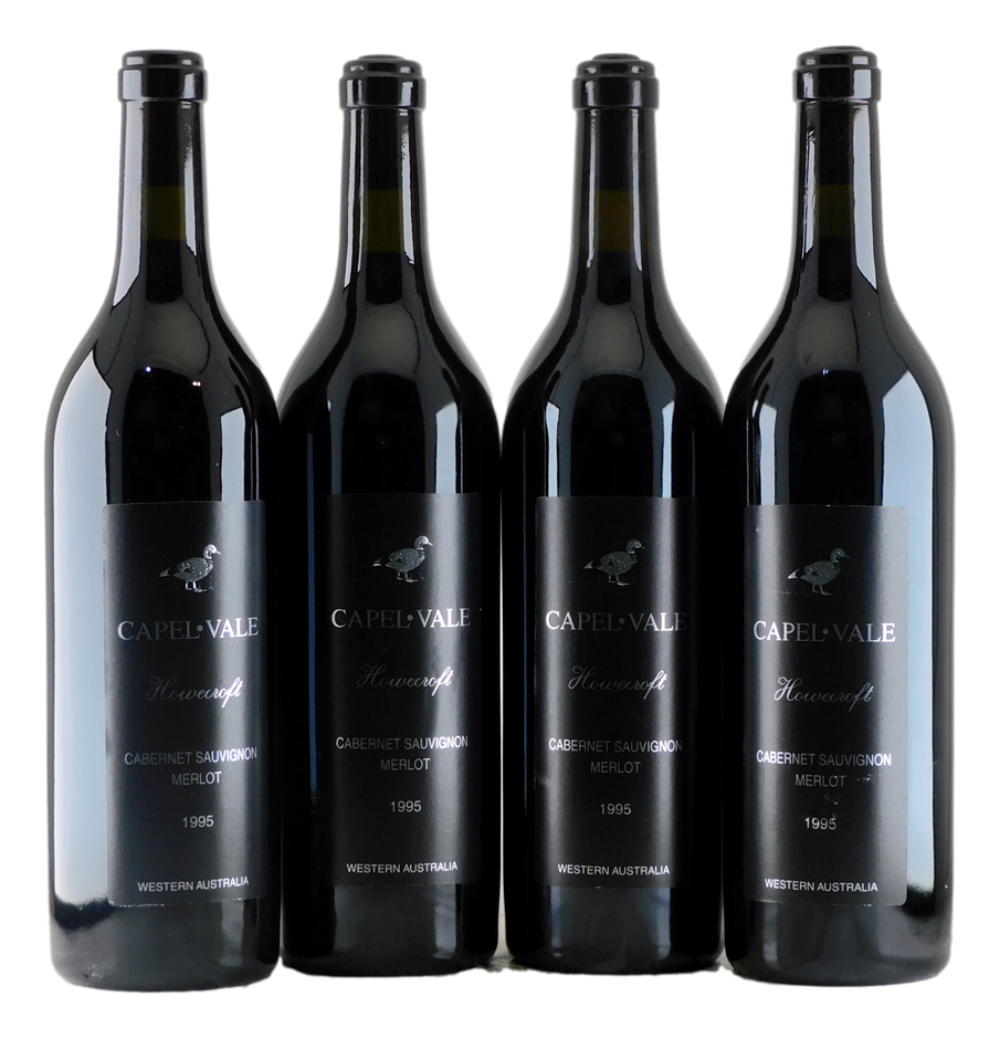 Capel Vale Wines Howecroft Cabernet Merlot 1995 (4x 750mL), WA 5* Prov.