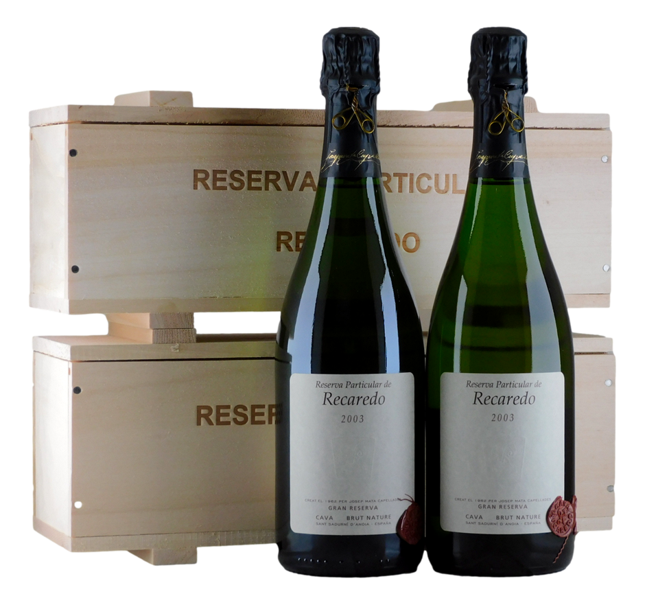 Recaredo Particular Cava Gran Reserva Brut Nature 2003 (2x 750mL), 5* Prov.