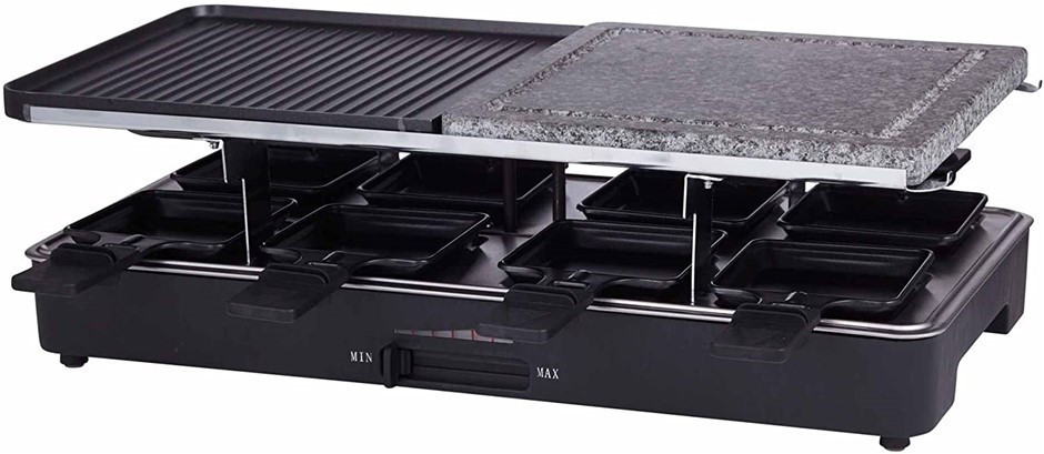 DAVID & WADDELL Electric Party Grill, 46 x 23cm, Black.