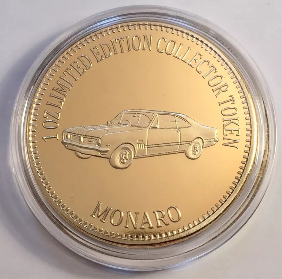 Holden Monaro Muscle Car Series 1 0z HGE 999 24k Gold Coin/token LTD ...