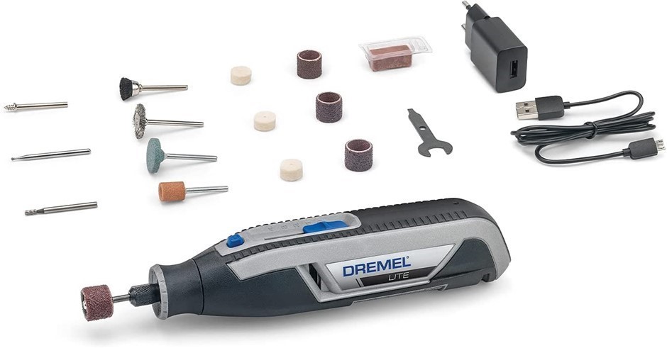 DREMEL LITE Cordless Rotary Tool Li-Ion 3.6 V Multi Tool Kit.