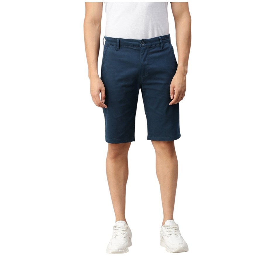 LEVI'S Men's 502 Taper Chino Shorts, Size 34, 100% Cotton, Navy (0043), 524