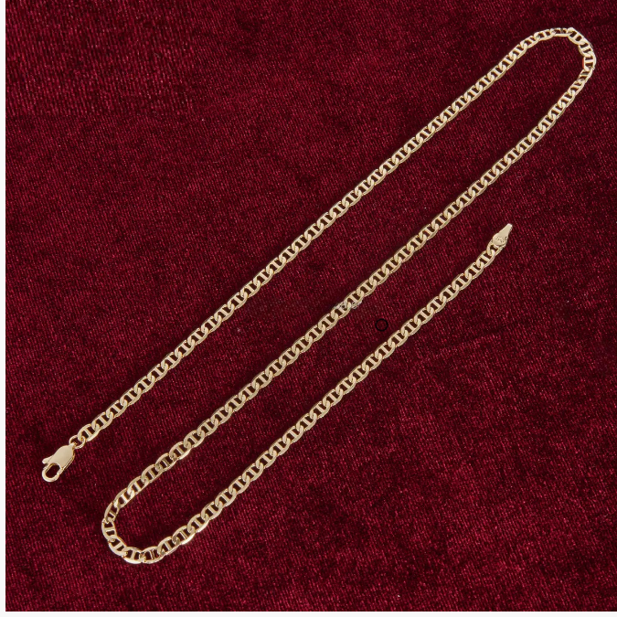 18K Yellow Gold-Filled 4mm 20-inch Pig Nose Choker Necklace