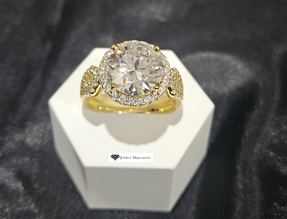 Jewelzmerchants' Moissanite  Jewelry: Free Gift 925 Ring