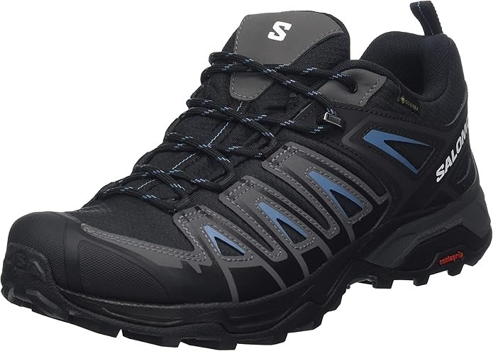 0042-5062664 · SALOMON Men's X Ultra Pioneer GTX Shoes, Size US10.5, Black/Magnet/Bluestee