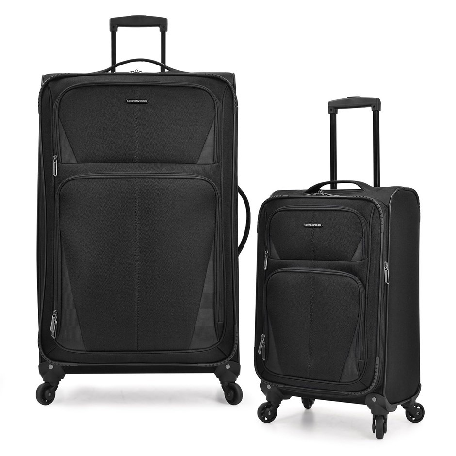 U.S. TRAVELER Aviron Bay Expandable Softside Luggage with Spinner Wheels, B
