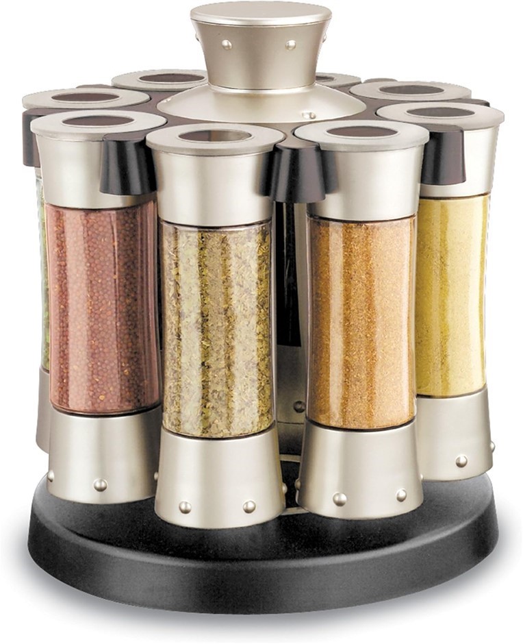 KITCHENART Elite Auto-Measure Spice Professional, Champaign Satin Finish, 8