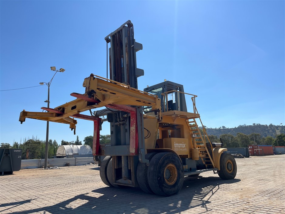 1987 Hyster H800A Counterbalance Container Handler Forklift