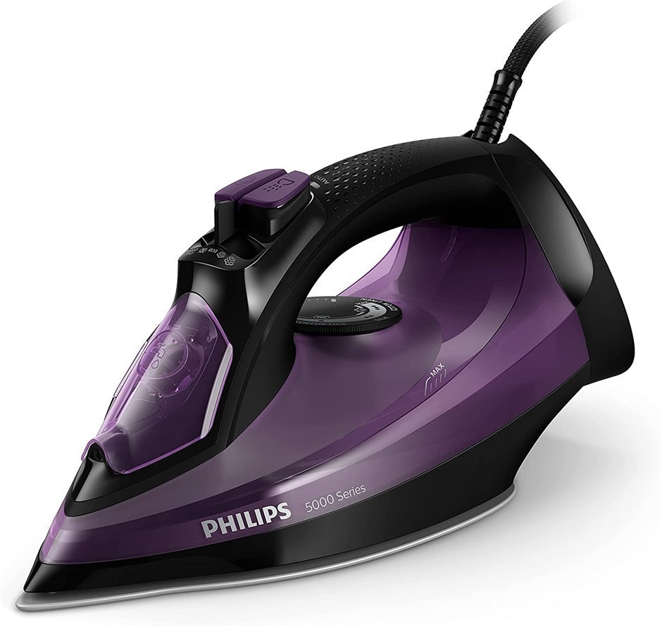 PHILIPS 5000 Series Steam Iron , Up to 180g/min Steam Output, Dark Purple,