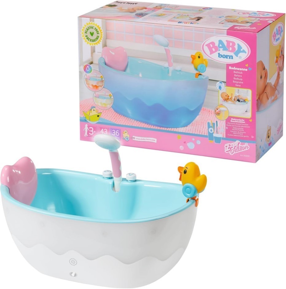 BABY BORN Bath Bathtub Toy, Multicolour. NB: Baby Not Included.