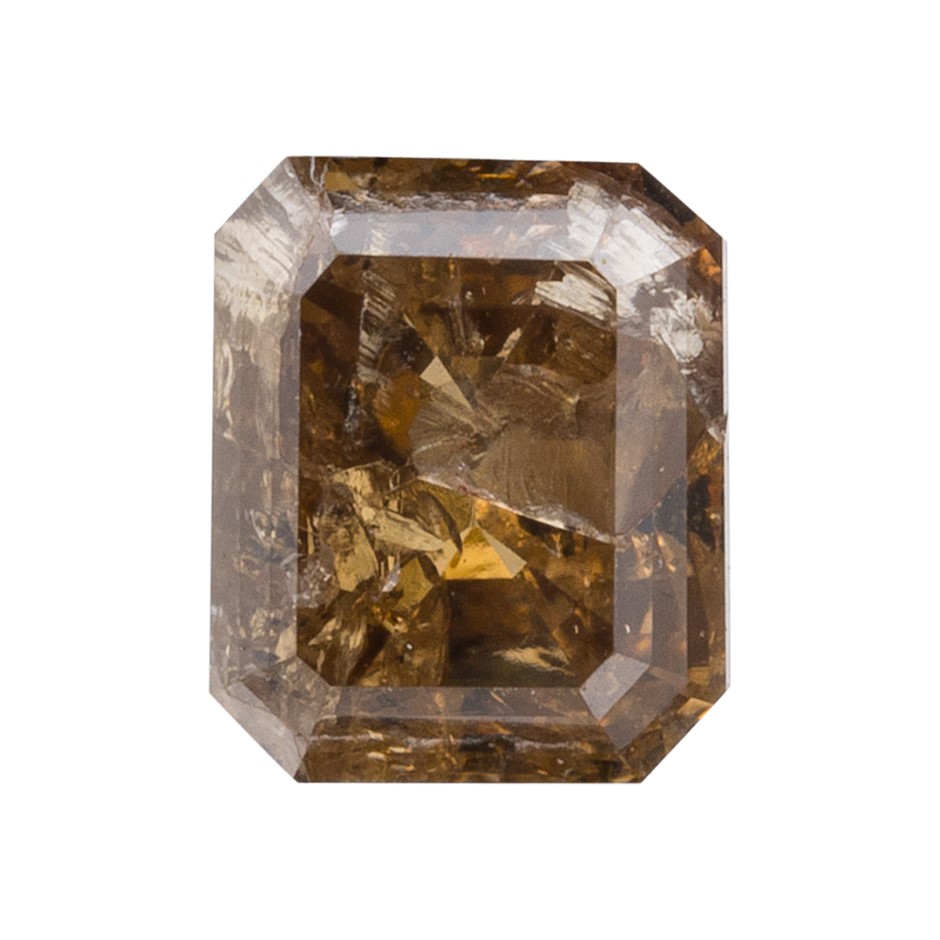 0.25ct Natural Champagne Diamond Emerald Cut