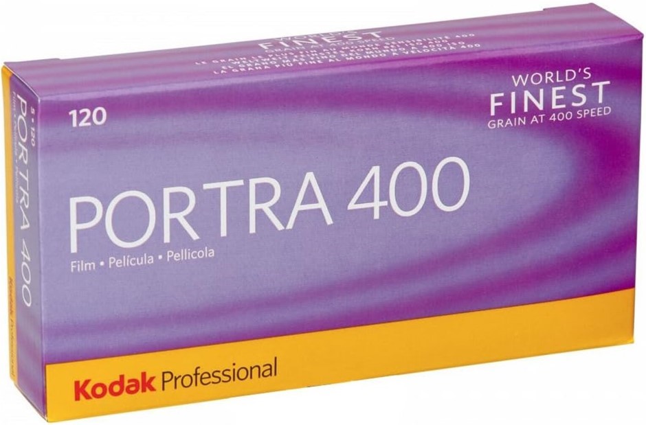 KODAK Professional Portra 400 Color Negative Film (120 Roll Film, 5-Pack) -