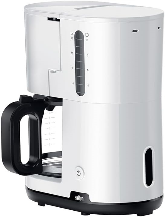 BRAUN Breakfast Coffee Filter Machine with OptiBrew System, Anti Drip Funct