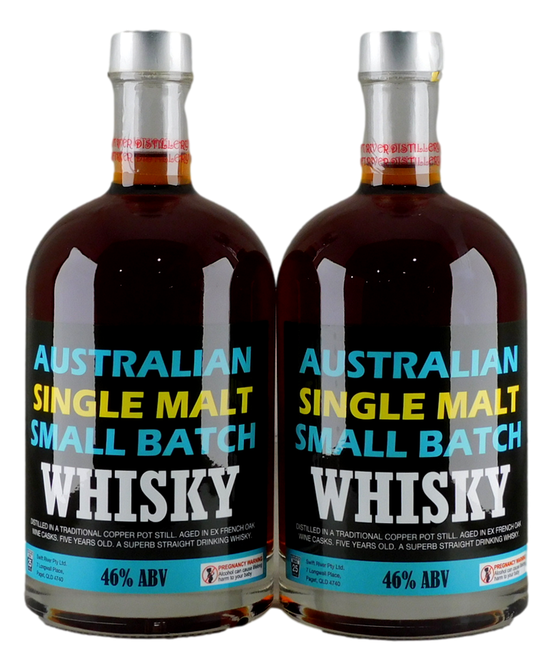Swift River Small Batch Whisky (2x 700mL), AUS.