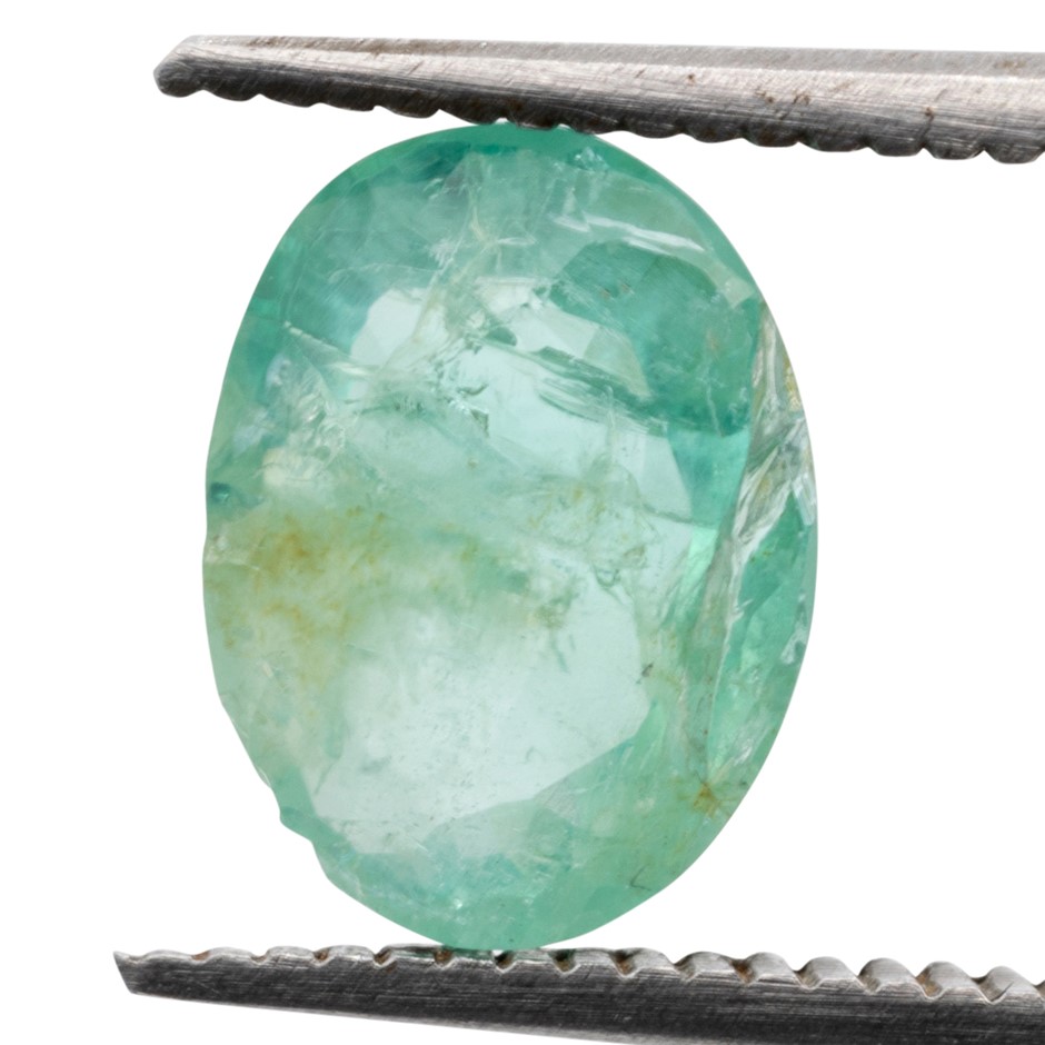 1.19ct Radiant Natural Emerald - Oval Cut