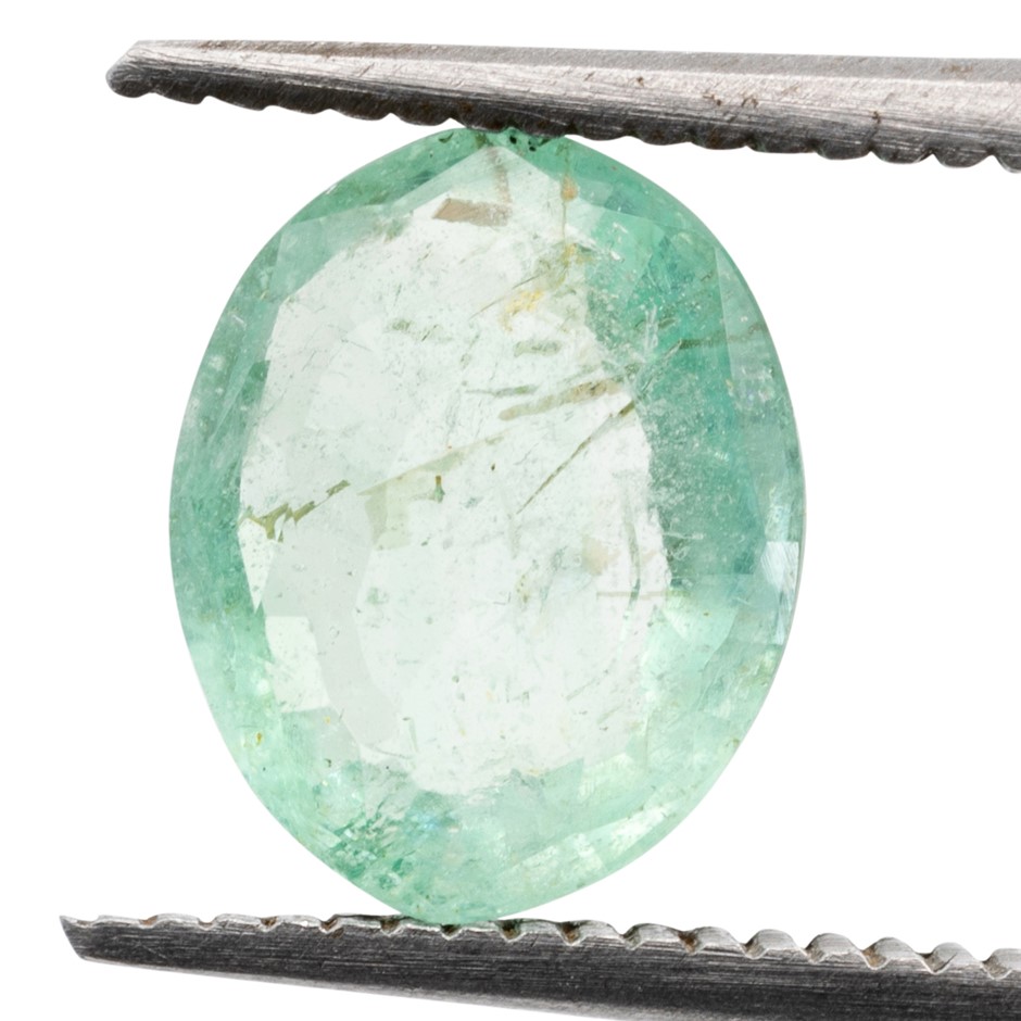 1.13ct Radiant Natural Emerald - Oval Cut