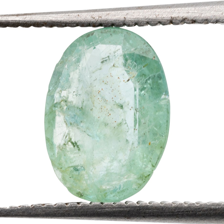 1.31ct Radiant Natural Emerald - Oval Cut