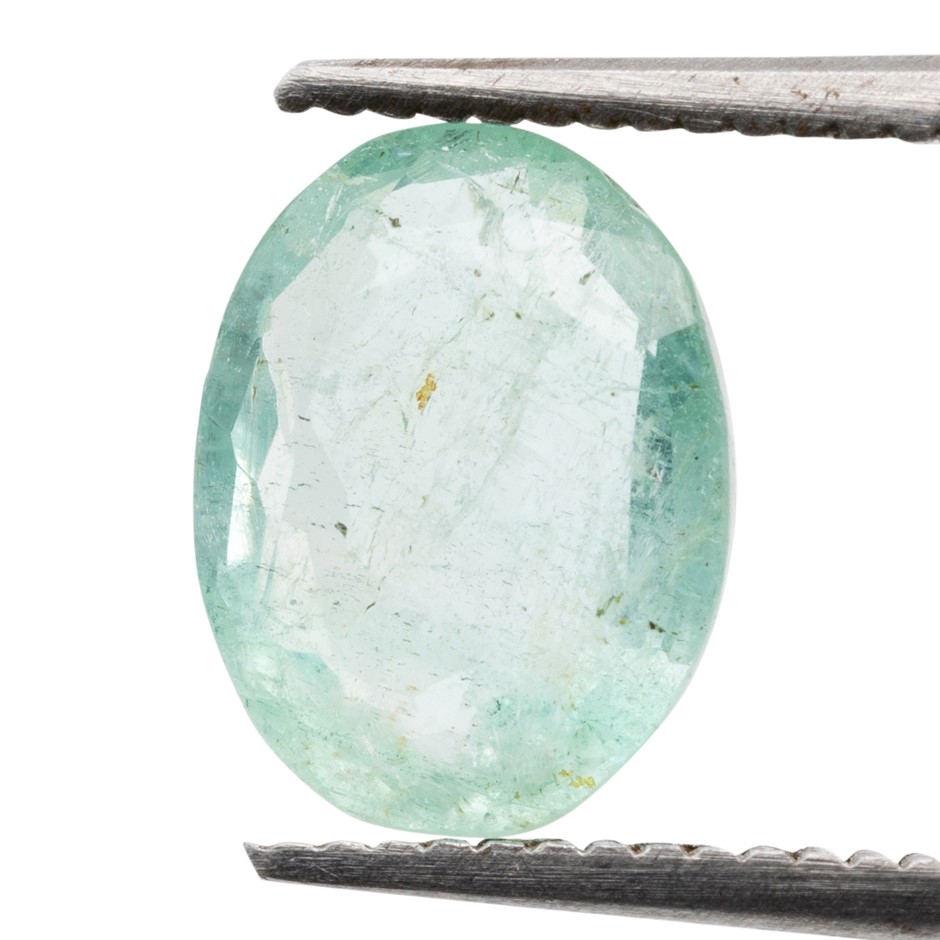 1.39ct Radiant Natural Emerald - Oval Cut