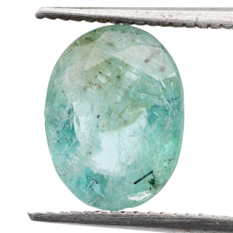 1.54ct Radiant Natural Emerald - Oval Cut