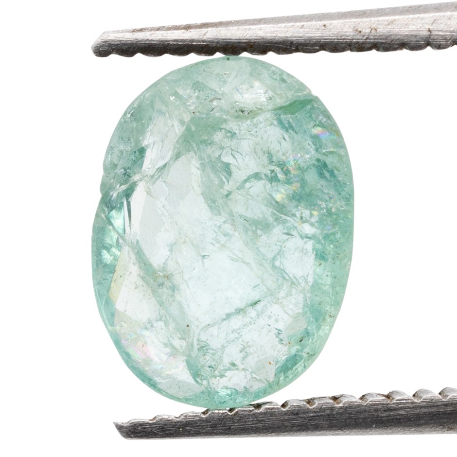 1.19ct Radiant Natural Emerald - Oval Cut
