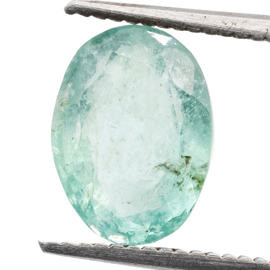 1.58ct Radiant Natural Emerald - Oval Cut