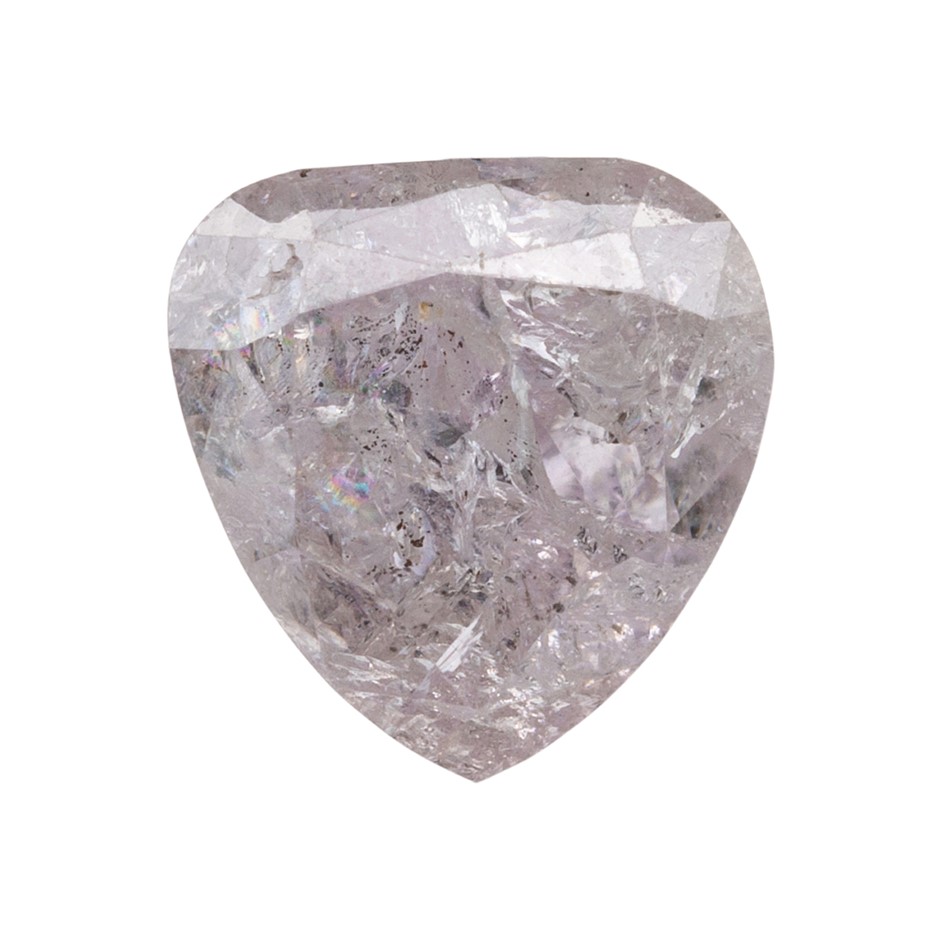 0.64ct Loose Genuine Natural Pink Diamond - Modified Heart Cut