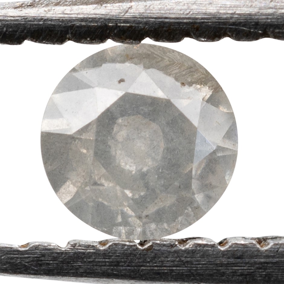 0.10ct Genuine Natural White Diamond - Round Brilliant Cut